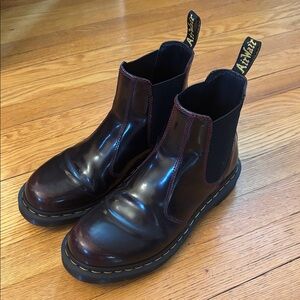 Dr. Martens Red Acadia Leather Chelsea Boots 2976 Women’s US 9